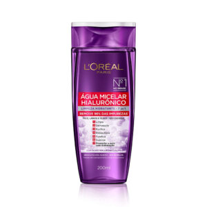 Água Micelar Loreal Paris Limpeza Facial Hialurônico 200ml