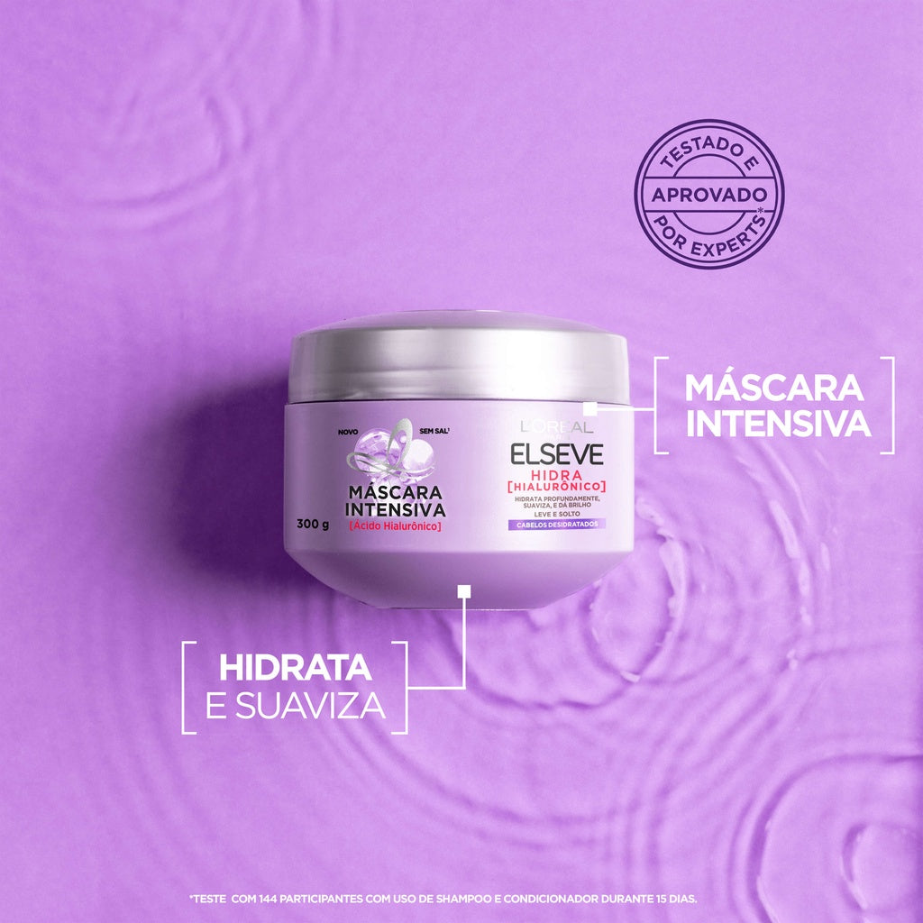Creme de Tratamento L'Oréal Elseve Hidra Hialurônico, 300g - Imagem 2