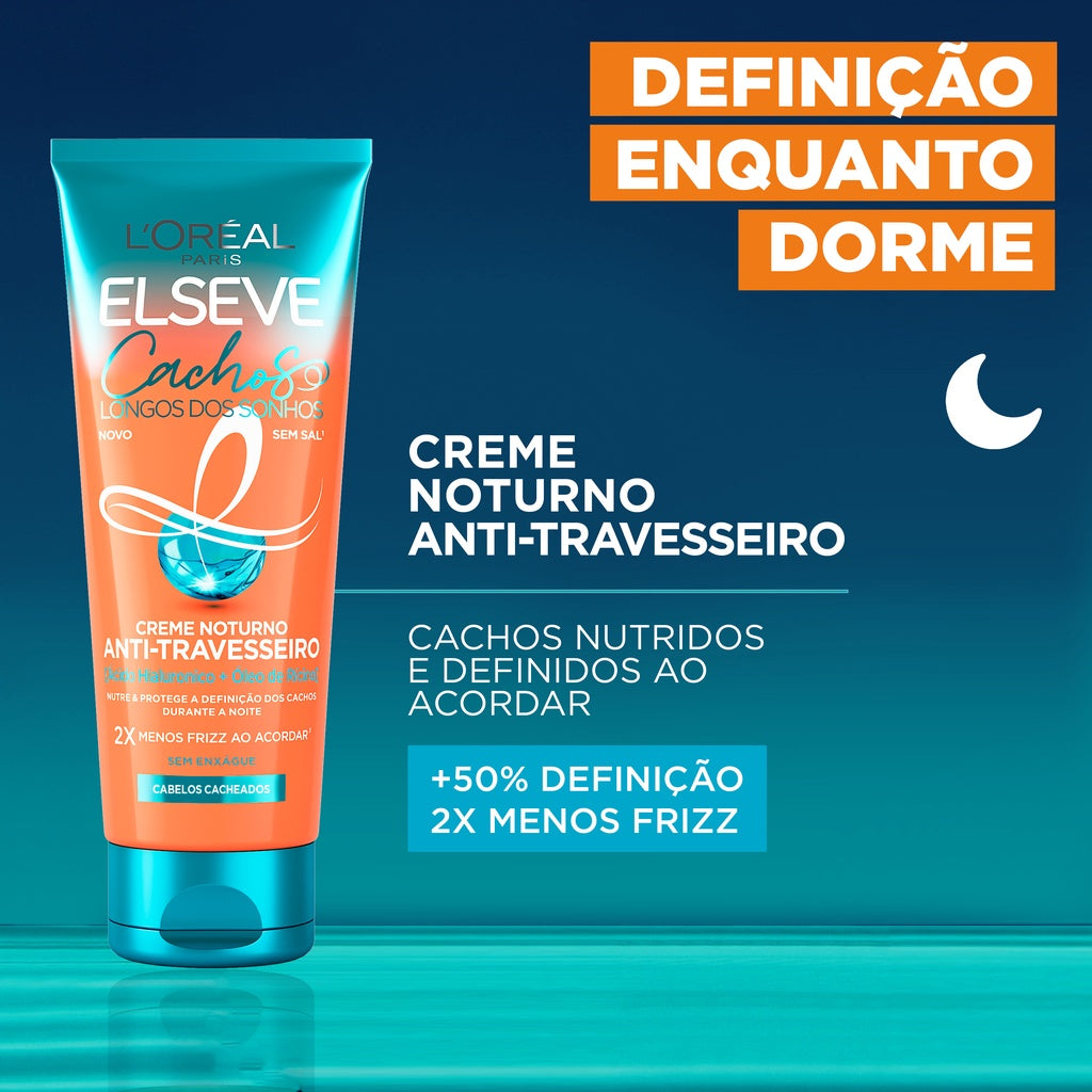 Creme Noturno Anti-Travesseiro Cachos Longos dos Sonhos 200ml - Imagem 2