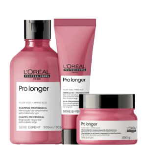 Kit Pro Longer Shampoo, Máscara e Leave 150ml - L'Oréal
