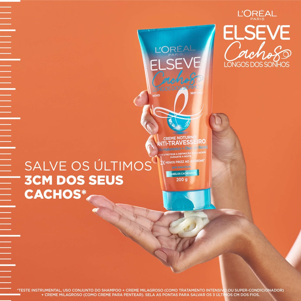 Creme Noturno Anti-Travesseiro Cachos Longos dos Sonhos 200ml - Imagem 3