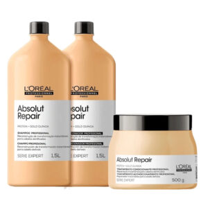 Kit L'oreal Gold Quinoa Shampoo, Condicionador e Máscara