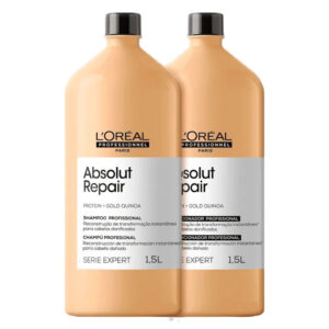 Shampoo e Condicionador Absolut  Gold Quinoa L'oreal 1,5L