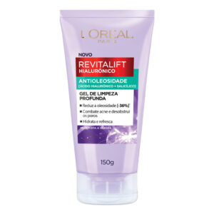 Gel de Limpeza Antioleosidade L'Oréal Paris Revitalift Hialurônico, 150g