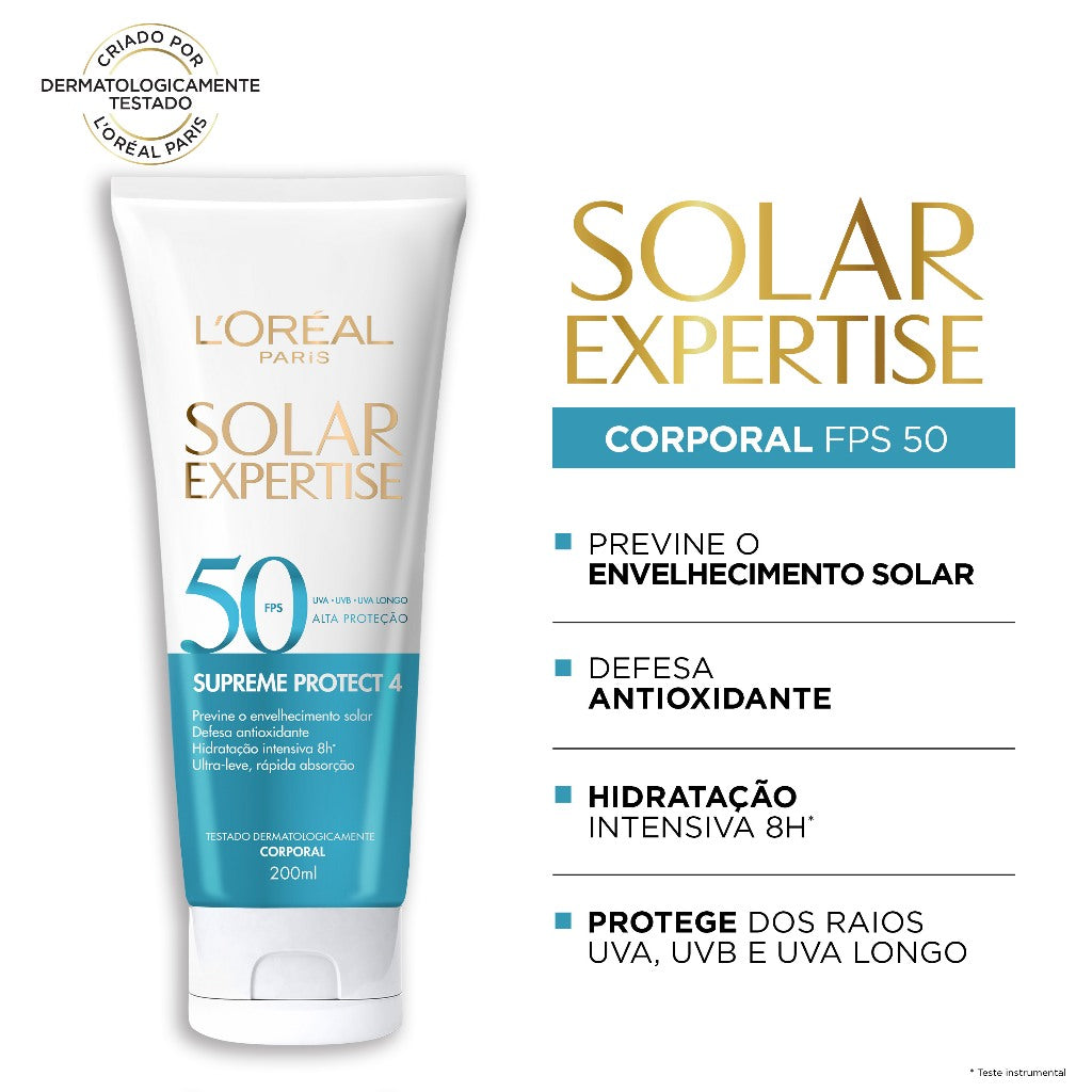 Kit Protetor Solar Corporal FPS 50 200ml + Protetor Solar Facial Anti-Rugas FPS 30 40g - Imagem 3