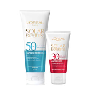 Kit Protetor Solar Corporal FPS 50 200ml + Protetor Solar Facial Anti-Rugas FPS 30 40g