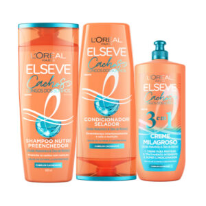 Kit Shampoo 400 ml + Condicionador 400 ml + Creme 3 em 1