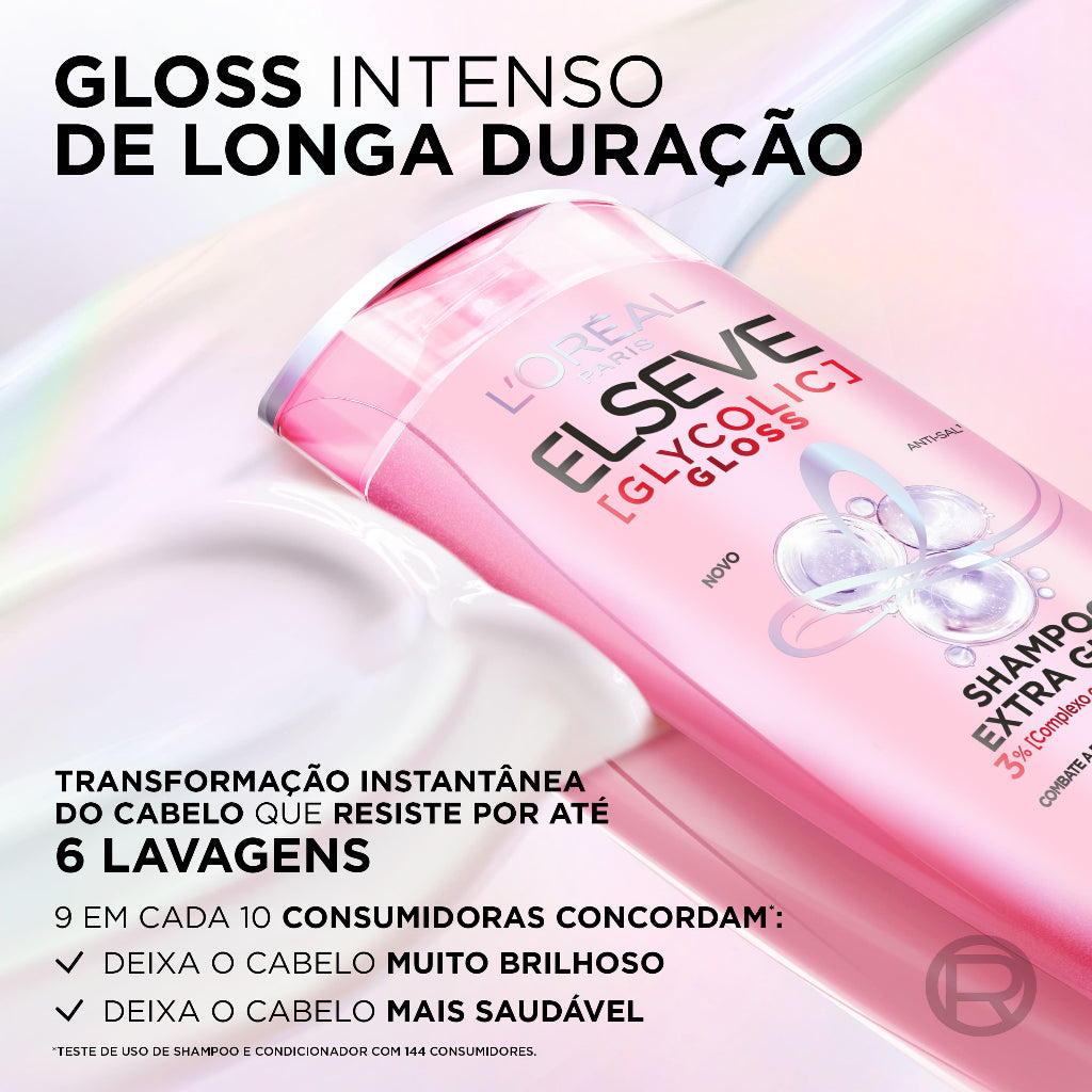 Kit Glycolic Gloss - Shampoo 400ml + Condicionador 400ml + Acidificante + Sérum - Imagem 2