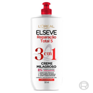 Creme Milagroso 3 em 1 Elseve Reparação Total 5 500ml