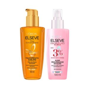 Kit Elseve Óleo Extraordinário + Sérum Glycolic Gloss