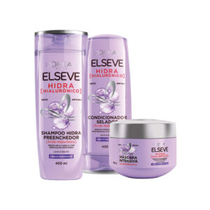 Kit Hidra Hialurônico - Shampoo + Condicionador + Creme de Tratamento