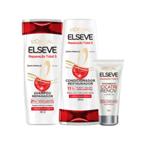 Kit Shampoo 400ml + Condicionador 400ml + Tratamento Cicatri Renov