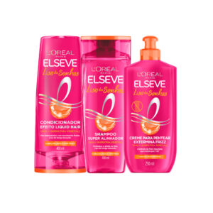 Kit Shampoo 400ml, Condicionador 400ml e Creme Para Pentear 250ml
