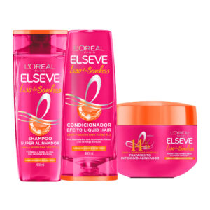 Kit Shampoo 400ml, Condicionador 400ml e Creme de Tratamento 300g