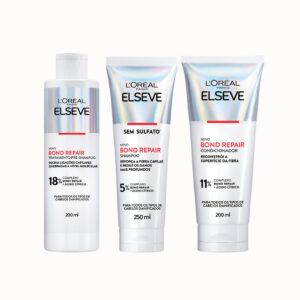 Kit Elseve Bond Repair Pré Shampoo + Shampoo + Condicionador
