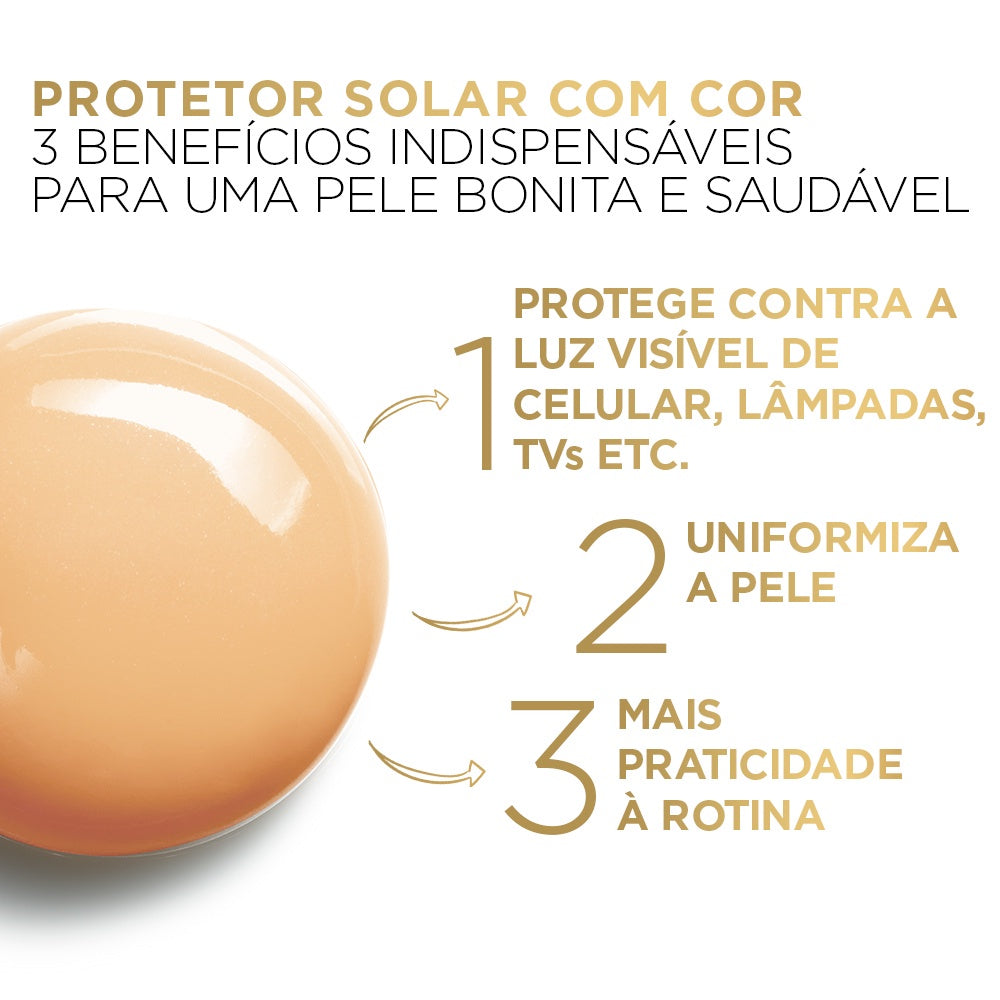 Protetor Solar Facial L'Oréal Paris UV Defender Antioleosidade Cor Média FPS 60, 40g - Imagem 3