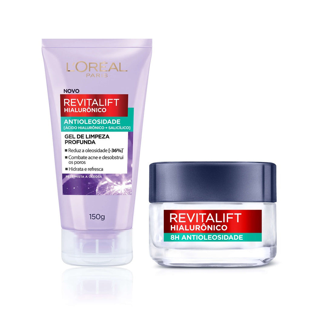 Kit Limpeza Antioleosidade, 150g + Gel Creme Hidratante Antioleosidade, 49g