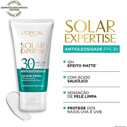 Protetor Solar Facial L'Oréal Paris Solar Expertise Antioleosidade Fps30 40G - Imagem 2