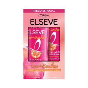 Kit Elseve Liso dos Sonhos Shampoo 375ml + Condicionador 170ml
